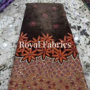 Orange High-End Fashionable Lace | Royal Fabrics Exclusive (Copy)