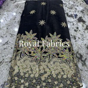 Black High-End Fashionable Lace | Royal Fabrics Exclusive